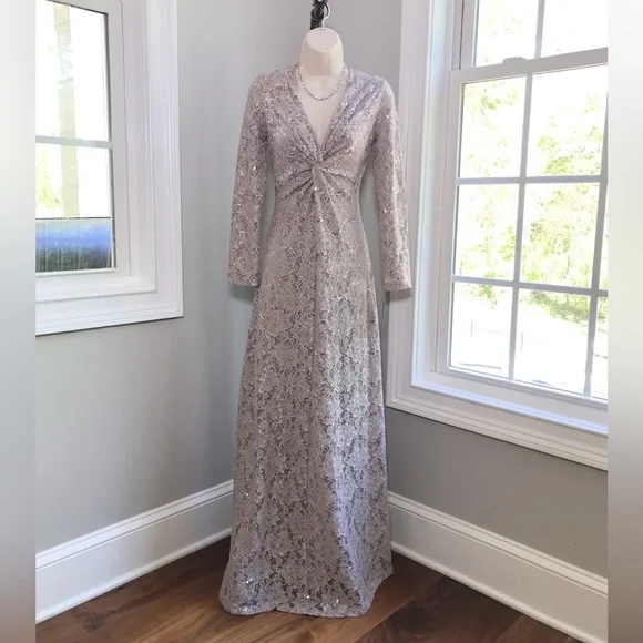 sachin and babi light blue dress Petite Mother of the Bride & Groom Dresses main image 0